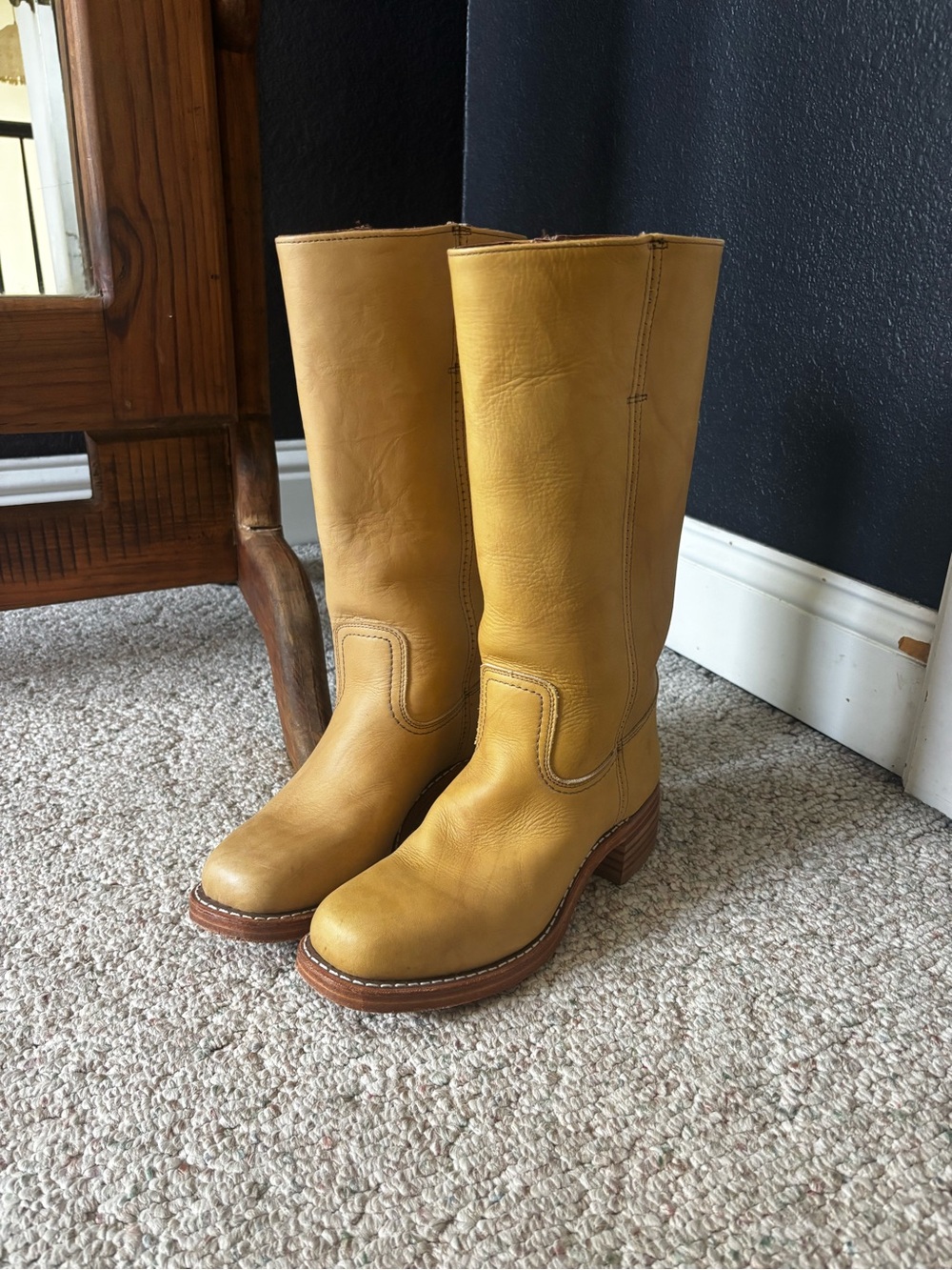 Frye Campus 14L Banana Boots Size 9 Made is USA - Picture 2 of 9